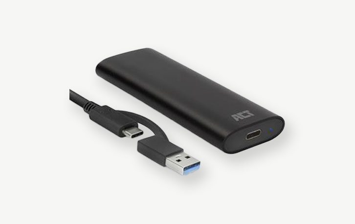 ACT USB-C to M.2 SATA / NVMe SSD behuizing - AC1615